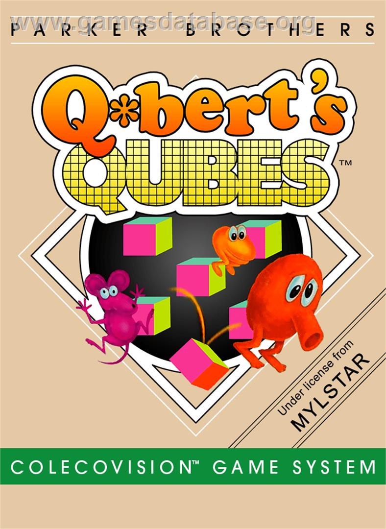 Q-bert's Qubes - Coleco Vision - Artwork - Box