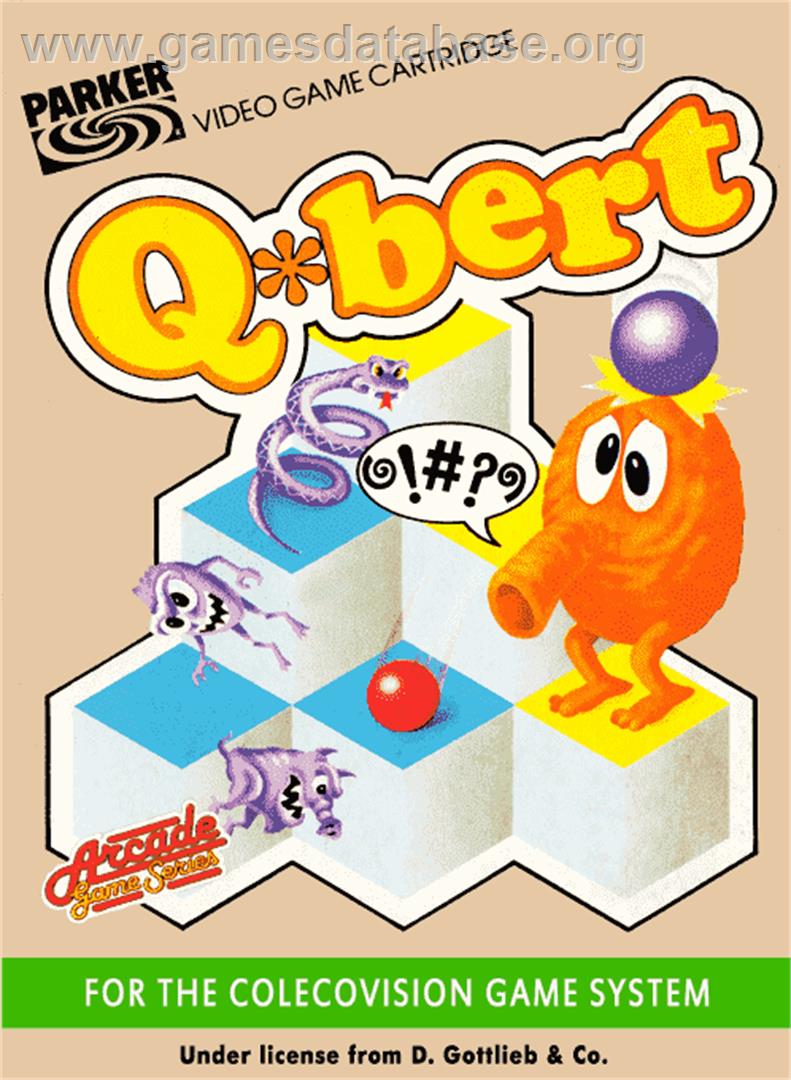 Q*bert - Coleco Vision - Artwork - Box