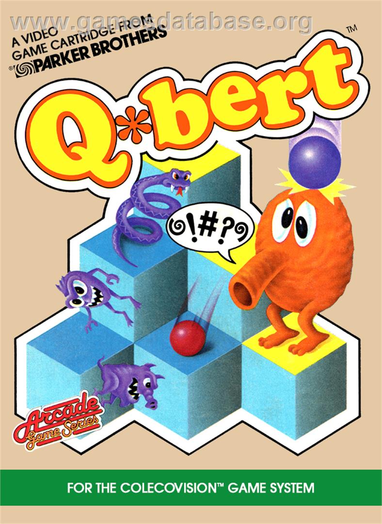 Q-bert - Coleco Vision - Artwork - Box