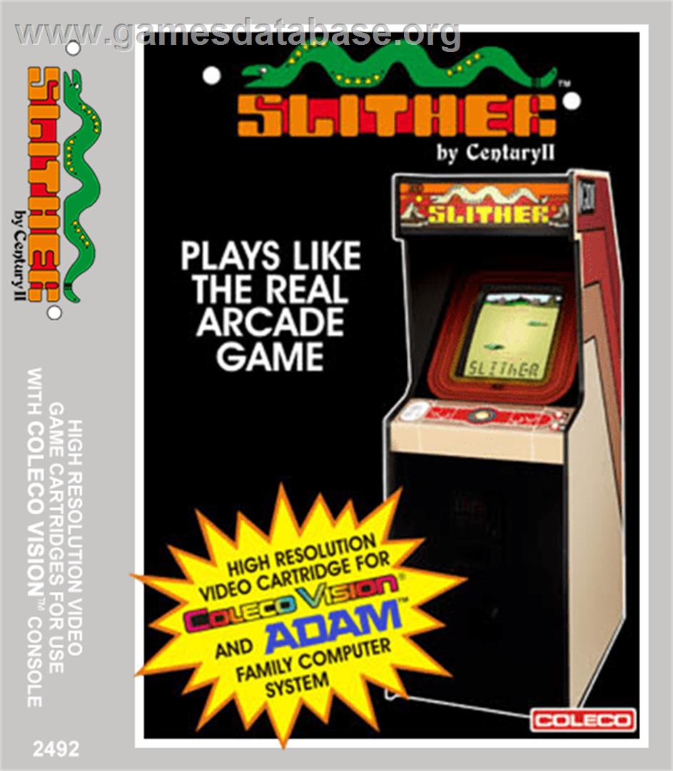 Slither - Coleco Vision - Artwork - Box