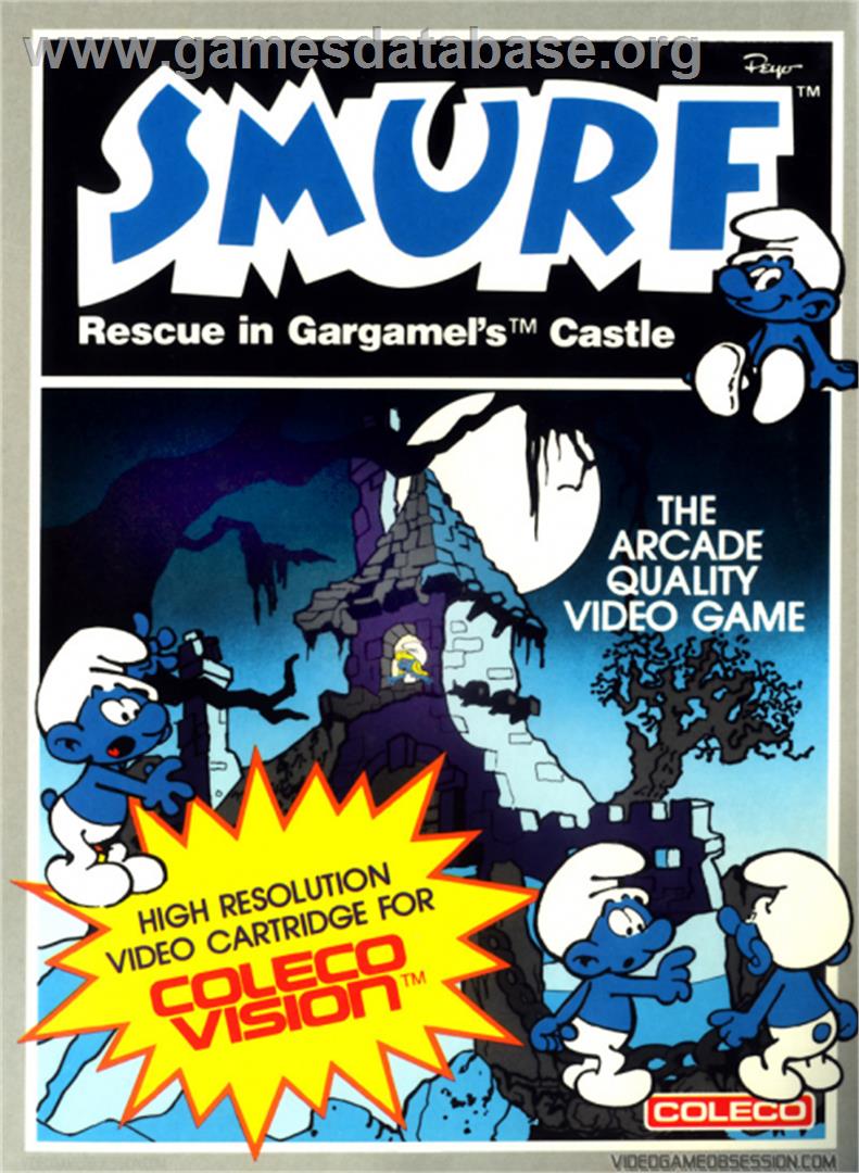 Smurf: Rescue in Gargamel's Castle - Coleco Vision - Artwork - Box