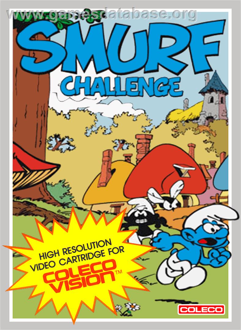 Smurf Challenge - Coleco Vision - Artwork - Box