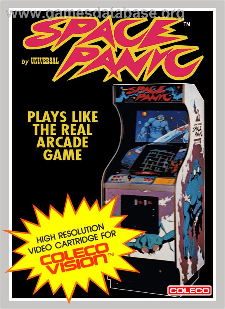 Space Panic - Coleco Vision - Artwork - Box