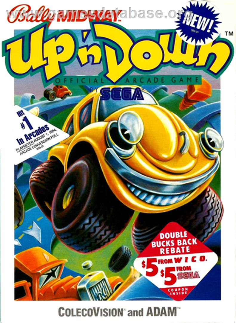 Up'n Down - Coleco Vision - Artwork - Box