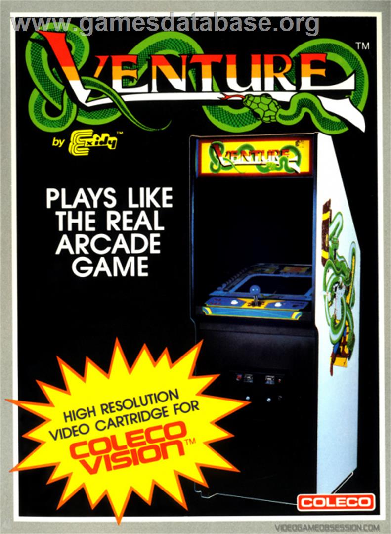 Venture - Coleco Vision - Artwork - Box