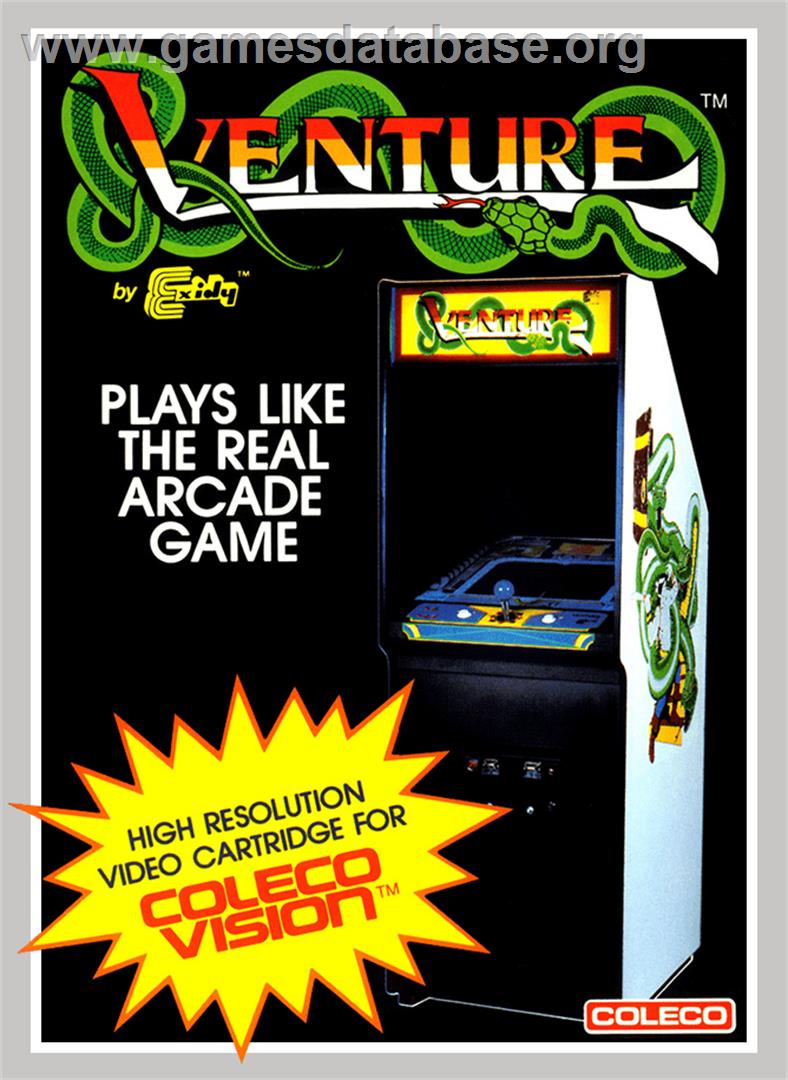 Venture - Coleco Vision - Artwork - Box
