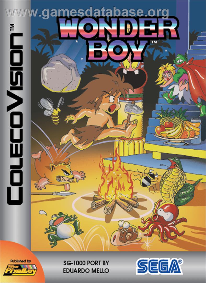 Wonder Boy - Coleco Vision - Artwork - Box