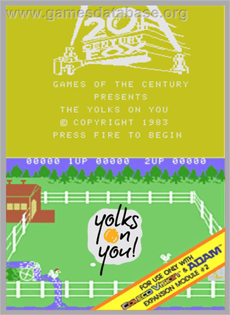 Yolk's on You - Coleco Vision - Artwork - Box