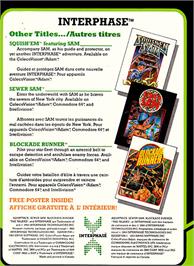 Box back cover for Aquattack on the Coleco Vision.