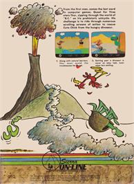Box back cover for BC's Quest for Tires on the Coleco Vision.