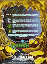 Box back cover for Oil's Well on the Coleco Vision.
