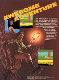 Box back cover for Pitfall 2 - Lost Caverns on the Coleco Vision.