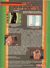Box back cover for Spy Hunter on the Coleco Vision.
