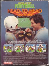Box back cover for Super Action Football (soccer) on the Coleco Vision.