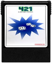 Cartridge artwork for 421 on the Coleco Vision.