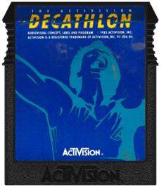 Cartridge artwork for Activision Decathlon, The on the Coleco Vision.