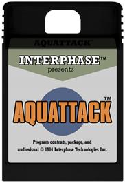 Cartridge artwork for Aquattack on the Coleco Vision.