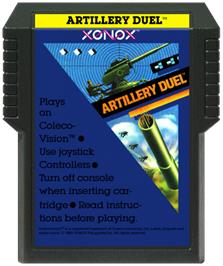 Cartridge artwork for Artillery Duel on the Coleco Vision.