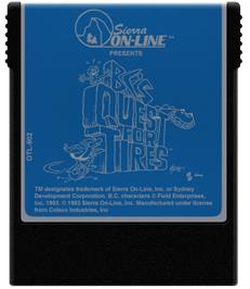 Cartridge artwork for BC's Quest for Tires on the Coleco Vision.