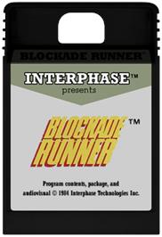 Cartridge artwork for Blockade Runner on the Coleco Vision.