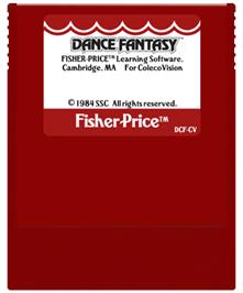 Cartridge artwork for Dance Fantasy on the Coleco Vision.