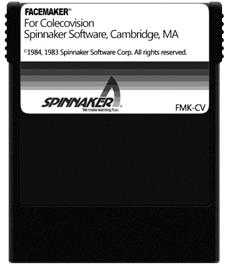 Cartridge artwork for Facemaker on the Coleco Vision.