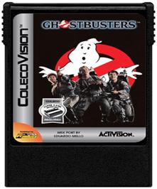 Cartridge artwork for Ghostbusters on the Coleco Vision.