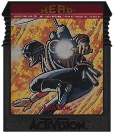 Cartridge artwork for HERO on the Coleco Vision.
