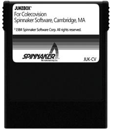 Cartridge artwork for Juke Box on the Coleco Vision.