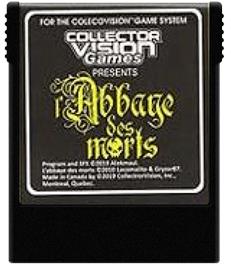 Cartridge artwork for L'Abbaye des Morts on the Coleco Vision.