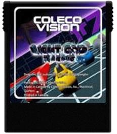 Cartridge artwork for Light Grid Racing on the Coleco Vision.