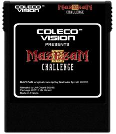 Cartridge artwork for MazezaM Challenge on the Coleco Vision.