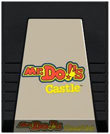 Cartridge artwork for Mr. Do!'s Castle on the Coleco Vision.