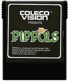 Cartridge artwork for Pippols on the Coleco Vision.