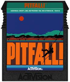 Cartridge artwork for Pitfall! on the Coleco Vision.