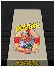 Cartridge artwork for Popeye on the Coleco Vision.