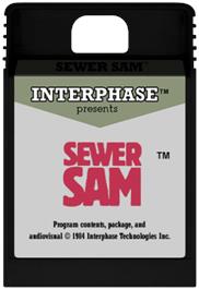 Cartridge artwork for Sewer Sam on the Coleco Vision.