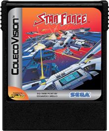 Cartridge artwork for Star Force on the Coleco Vision.