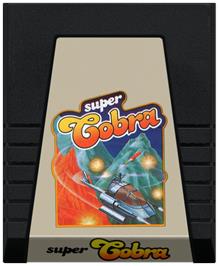 Cartridge artwork for Super Cobra on the Coleco Vision.