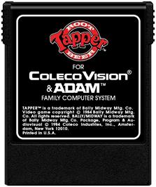 Cartridge artwork for Tapper on the Coleco Vision.