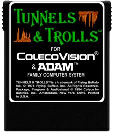 Cartridge artwork for Tunnels And Trolls on the Coleco Vision.