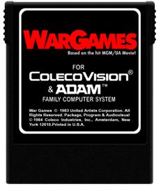 Cartridge artwork for Wargames on the Coleco Vision.