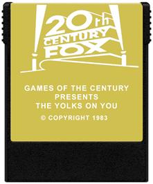 Cartridge artwork for Yolk's On You, The on the Coleco Vision.