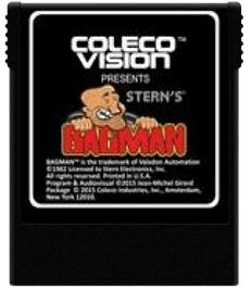 Cartridge artwork for bagman on the Coleco Vision.