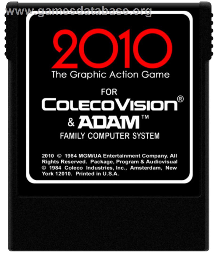 2010: The Graphic Action Game - Coleco Vision - Artwork - Cartridge