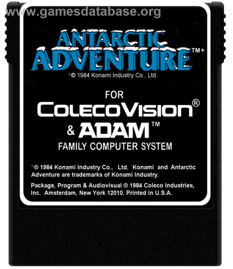 Antarctic Adventure - Coleco Vision - Artwork - Cartridge