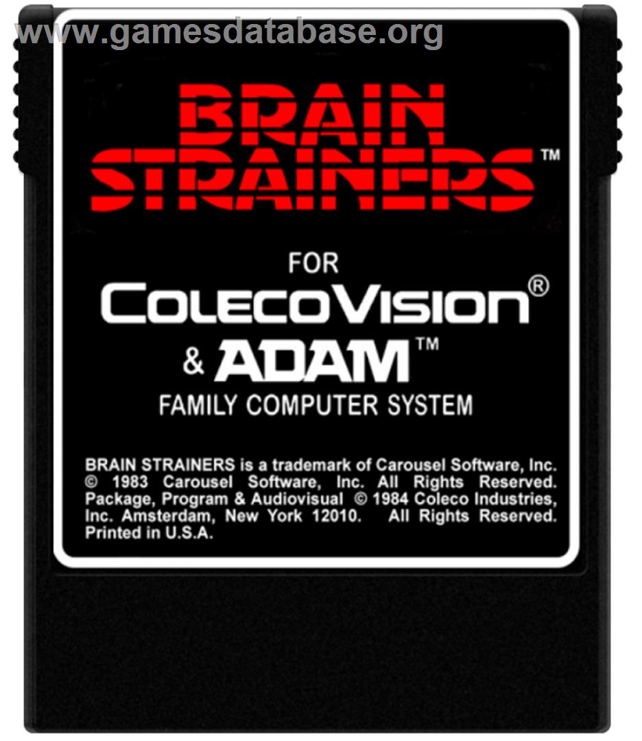 Brain Strainers - Coleco Vision - Artwork - Cartridge