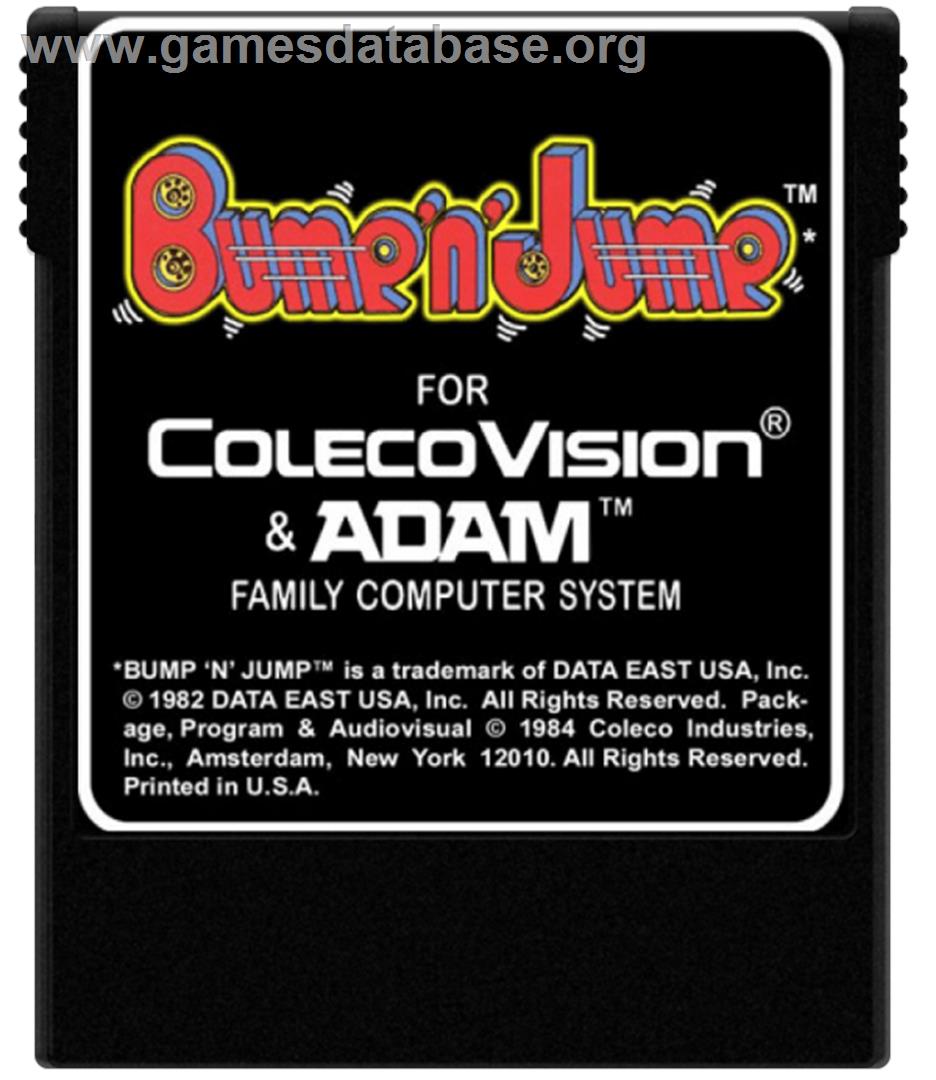 Bump 'n' Jump - Coleco Vision - Artwork - Cartridge