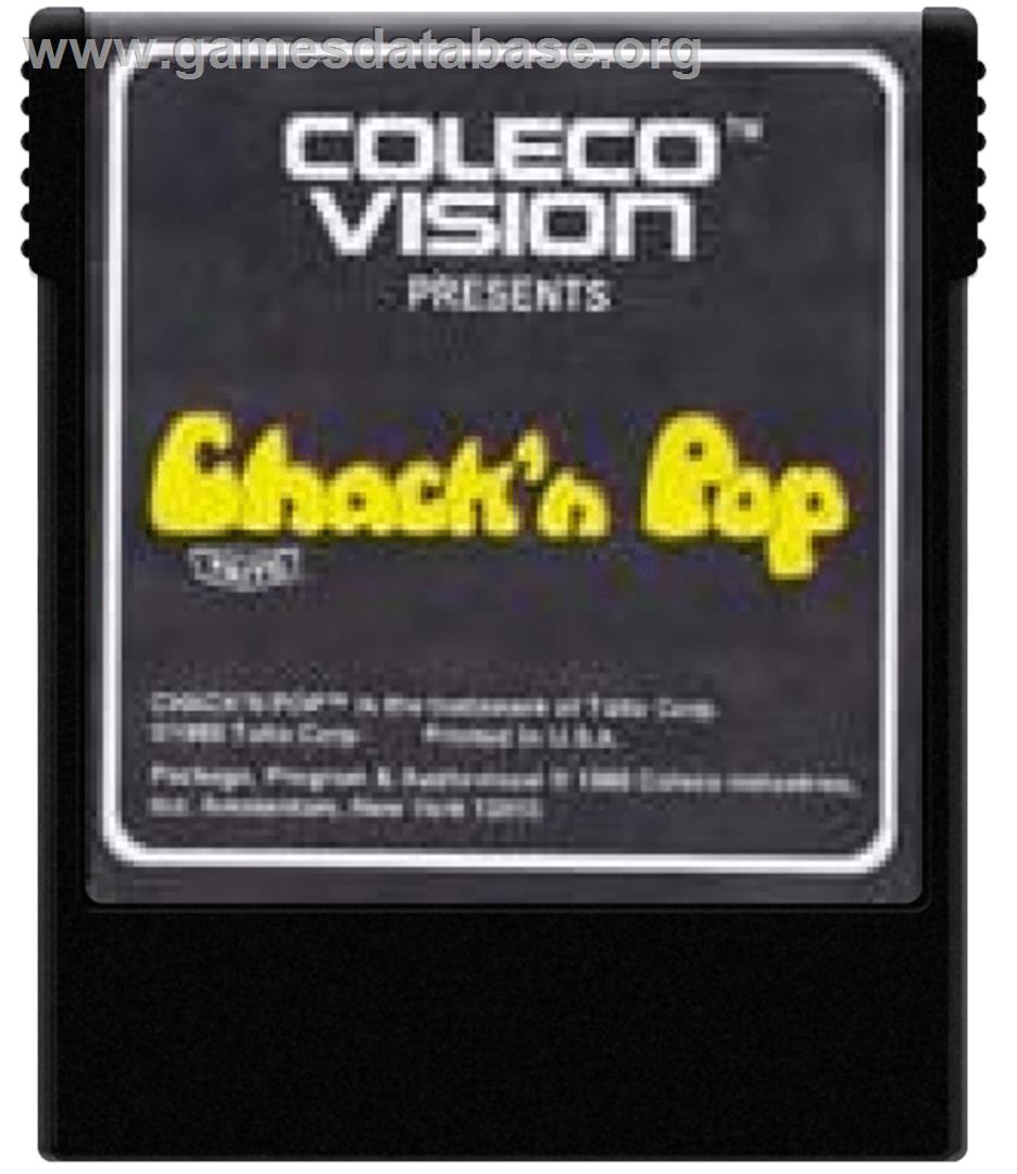 Chack'n Pop - Coleco Vision - Artwork - Cartridge