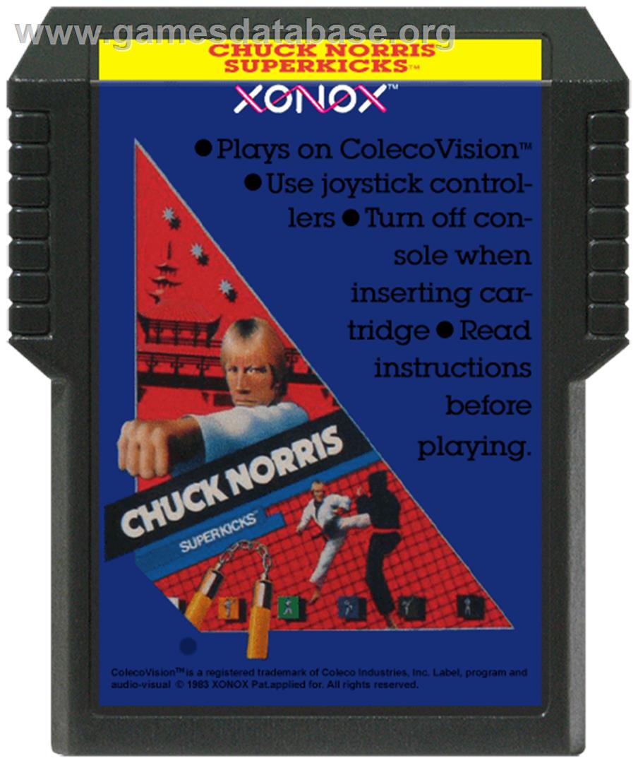 Chuck Norris Superkicks - Coleco Vision - Artwork - Cartridge